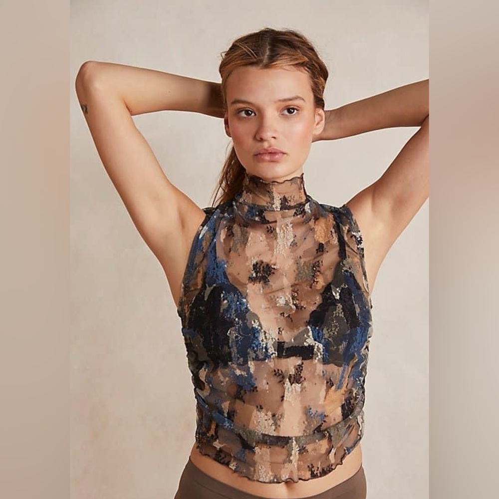 Free People Nice Try MUscle Tank in NIght COmbo
